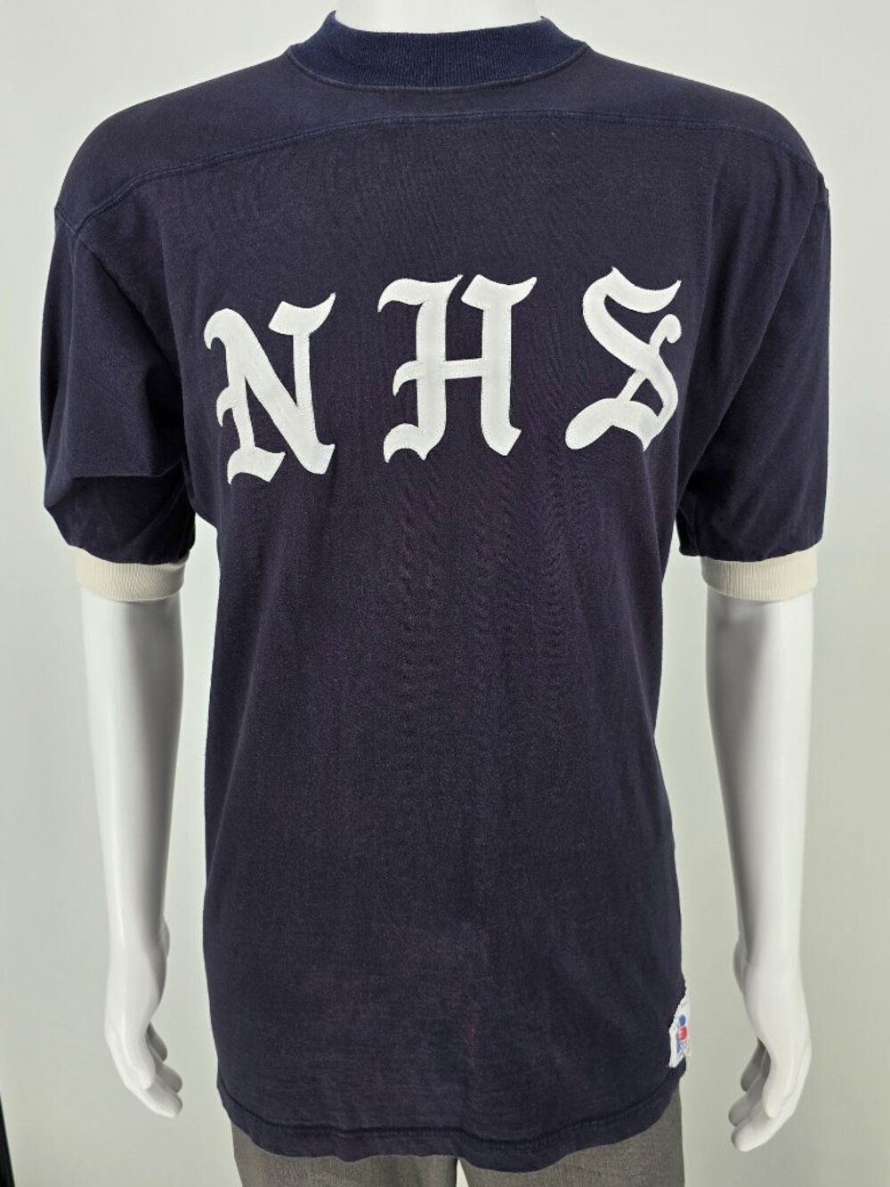 Vintage 1980s Russell Athletic "NHS" AIM 80 Cotton Practice/Sideline Jersey (M)